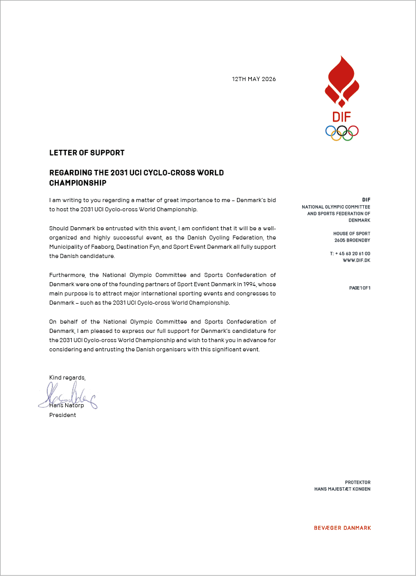 A letter of support for the 2016 Rio Olympic Games. Description generated by AI